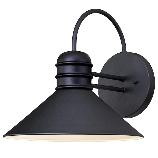 Westinghouse One-Light Outdoor Wall Lantern Watts Creek Textured Blk on Steel 6204400 - main